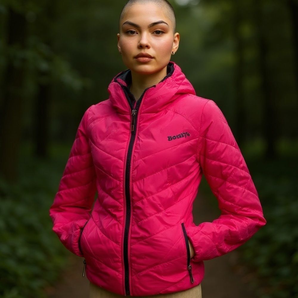 Bench Fuchsia Women's Puffer Jacket Size XS